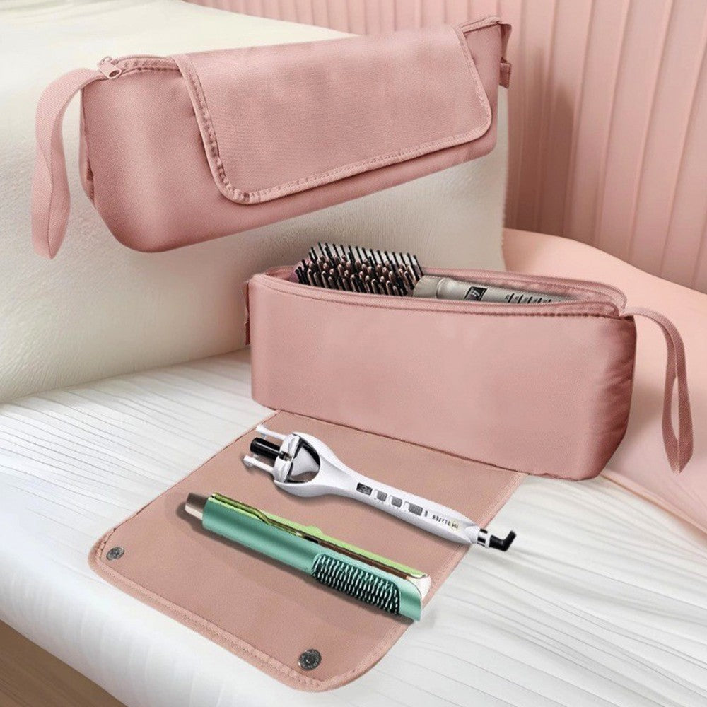 Hair Tools Travel Bag – Heatproof Mat for Straighteners & Flat Iron Storage