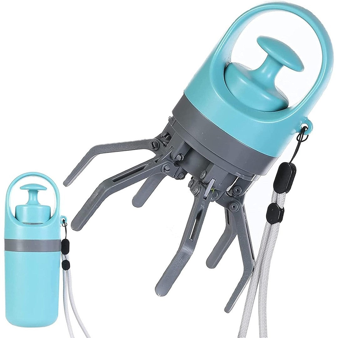 Portable Pooper Scooper with Bag No-Touch Lightweight Claw Poop Picker Catcher