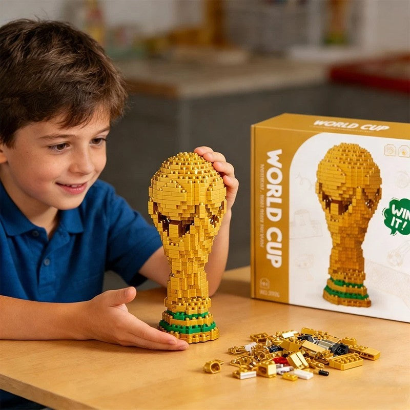 FIFA WORLD CUP Building Blocks, World Cup Trophy Building Blocks Gift