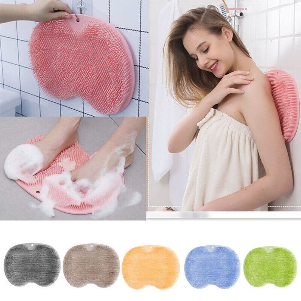 Shower Foot Mat Exfoliating Scrubber Relaxation Bathing Scrub Pad Massager UK