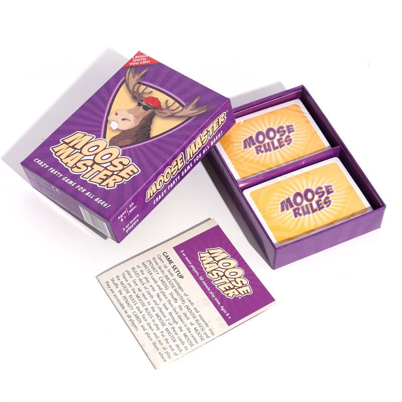 Moose Master Card Game, Crazy Party Game for All Ages, 3-10 Players, Board Game
