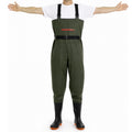 Chest Waders with Boots Waterproof PVC Fishing Waders with Adjustable Suspenders