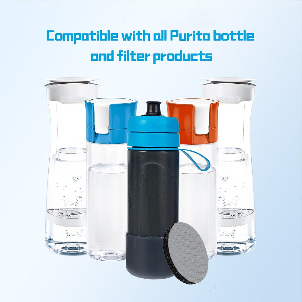 12pcs Micro Disc Water Filter Disc for Brita Fill & Go Water Filter Bottle