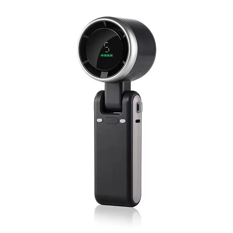 Rechargeable Handheld Turbo Fan with Digital Display Portable Travel Mini Fan UK