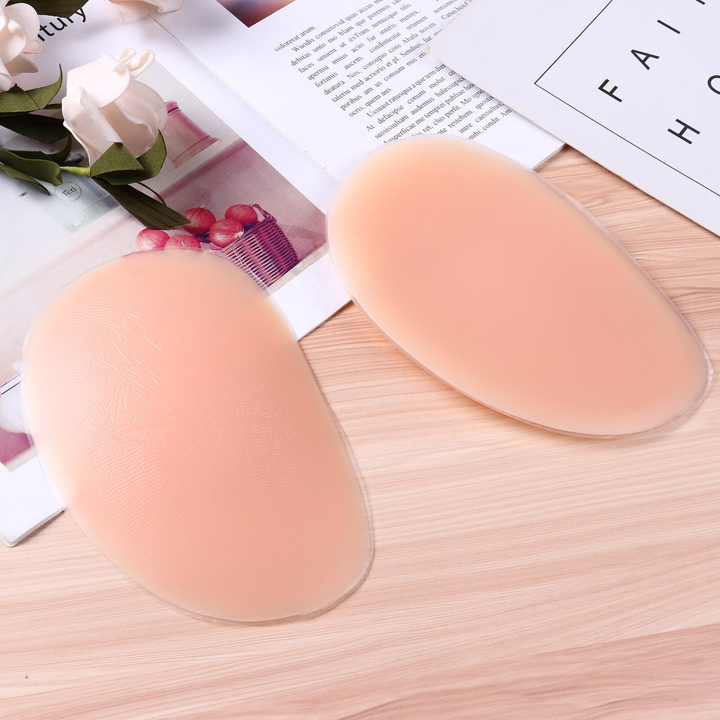 1 Pair Drop Shaped Silicone Butt Pads Buttocks Enhancer Booster Hip Bum Padding