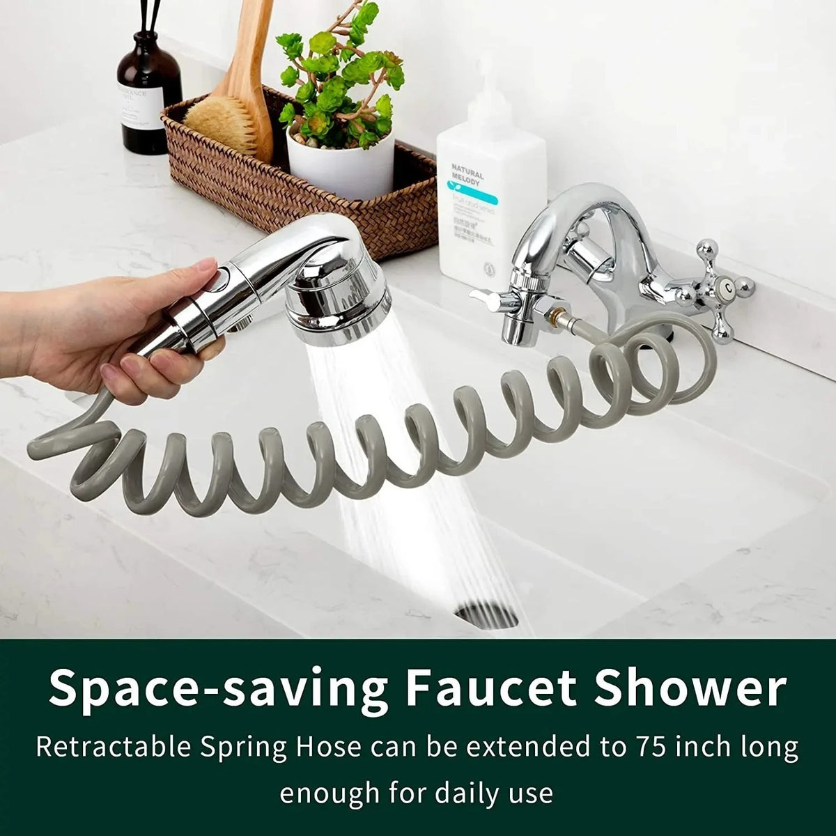 Kitchen Sink Splitter 3-way Diverter Valve Water Tap Connector Faucet Adapter UK