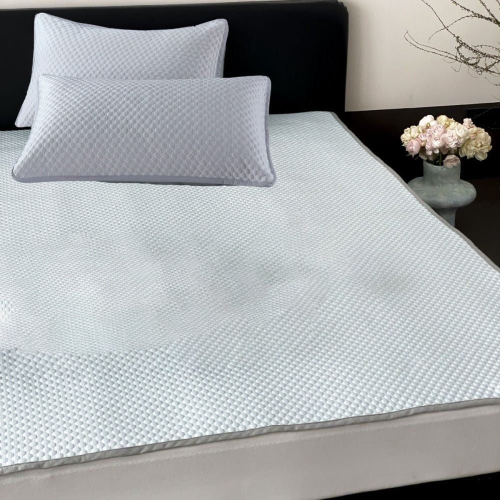 2pcs Cool Ice Bean Pillowcase Summer Pillowcover Pillow Protecter Breathable