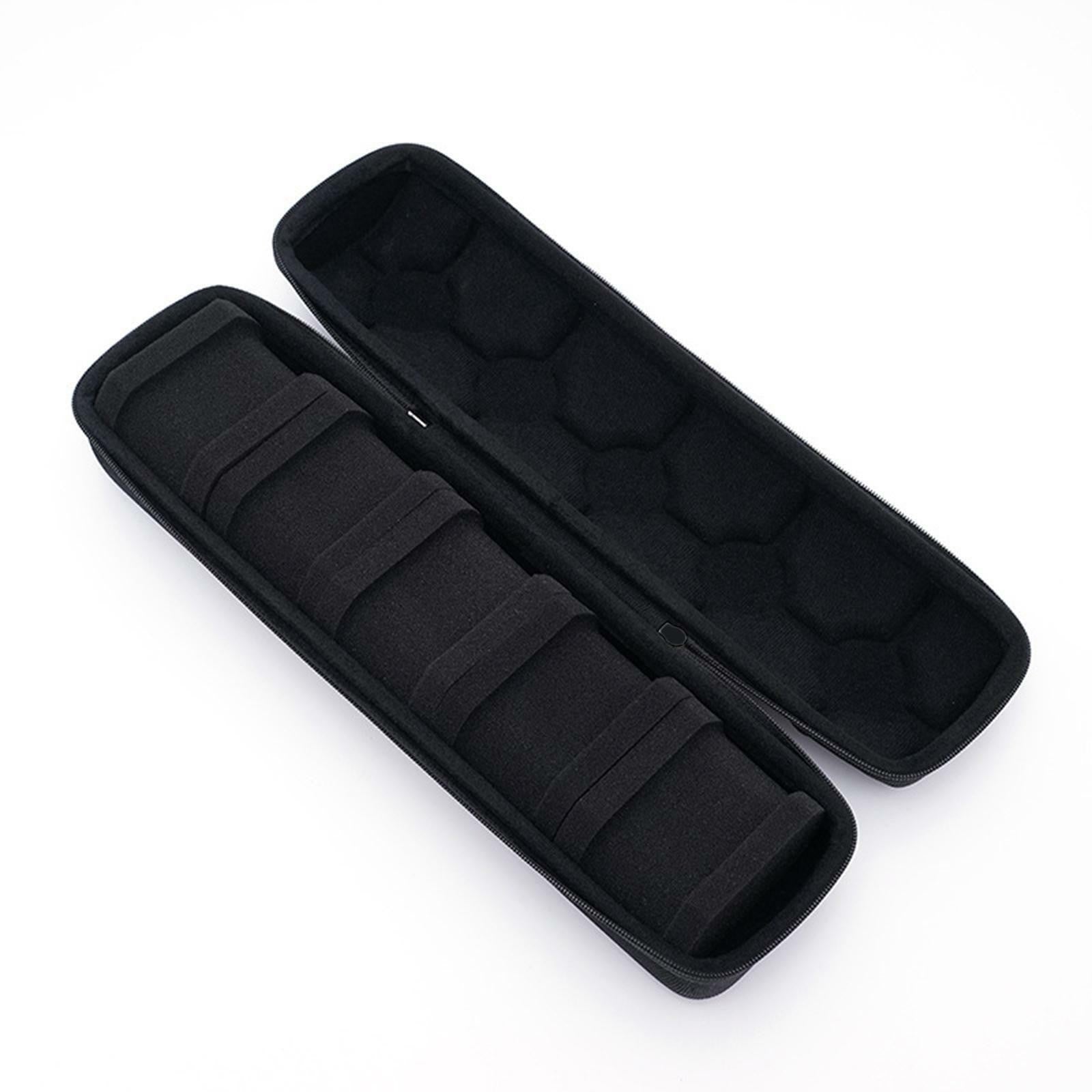 Watch Roll Travel Case Storage Organizer 5 Slots Watch Box for Men & Women