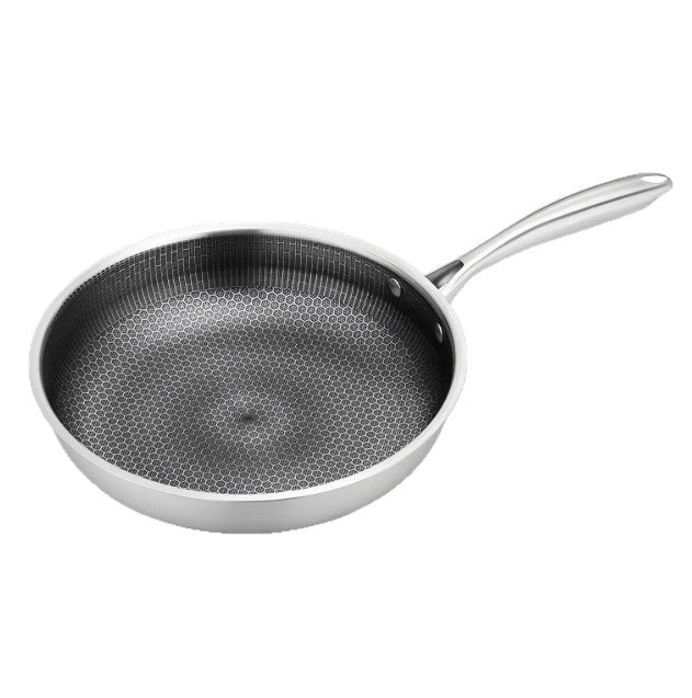 Hybrid Pan,Non-Stick & Stainless Steel Frying Panfrying,Scratch-Resistant