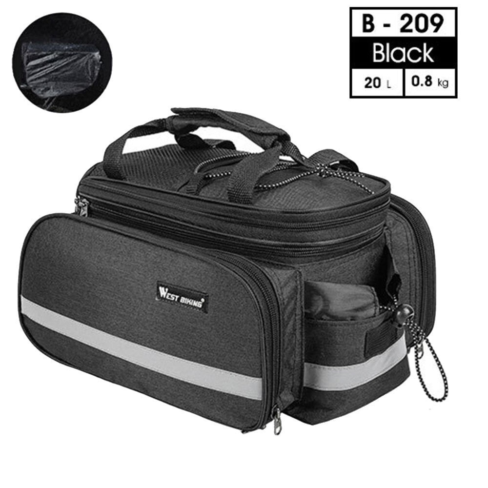 Waterproof Cycling Bicycle Touring Trunk Bag Bike Pannier Bag Rear Rack Bag