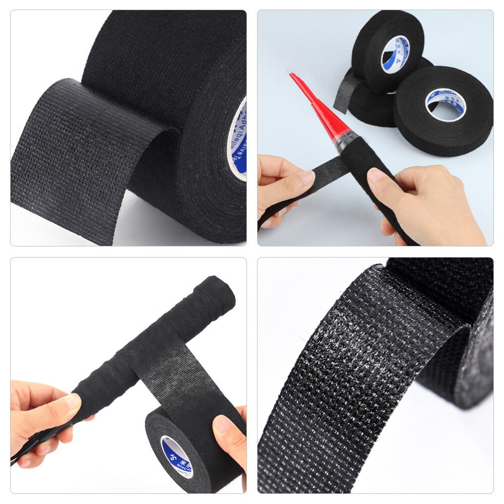 Steering Wheel Tape Car Wrap Racket Grip Black Handle New Feel Bat