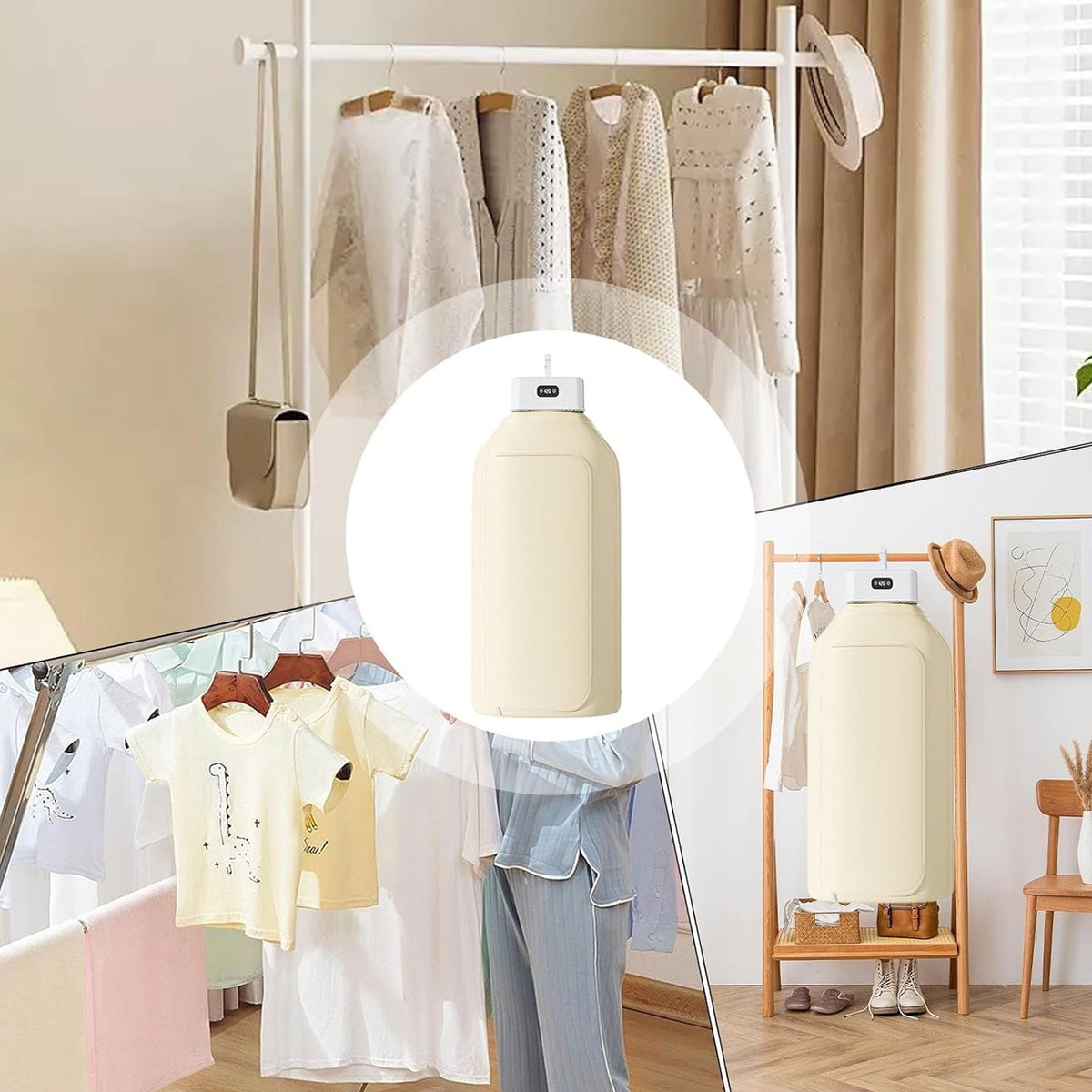 Portable Foldable Electric Clothes Dryer Air Drying Machine Home Travel Buddy