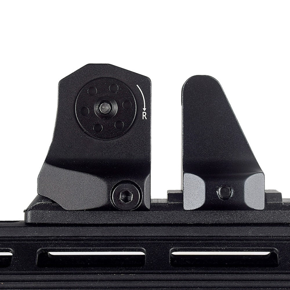 1 Pair D &D Flip-up Low Profile Metal Sight Folding Iron Sights Front / Rear Set