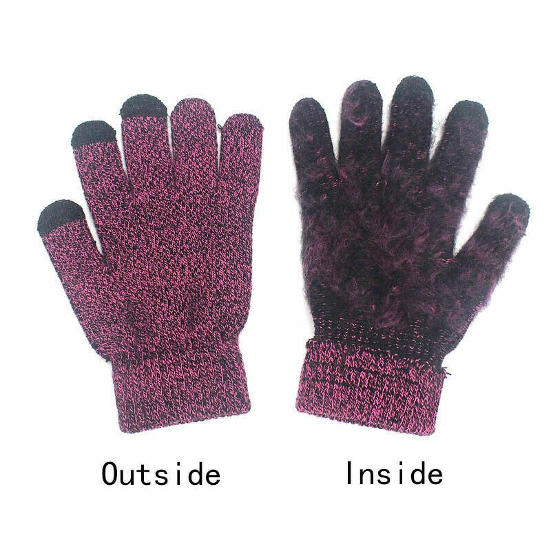 3PCS/Set Men Women Beanie Hat And Neck Scarf Knitted Gloves Set Winter Warm Gift