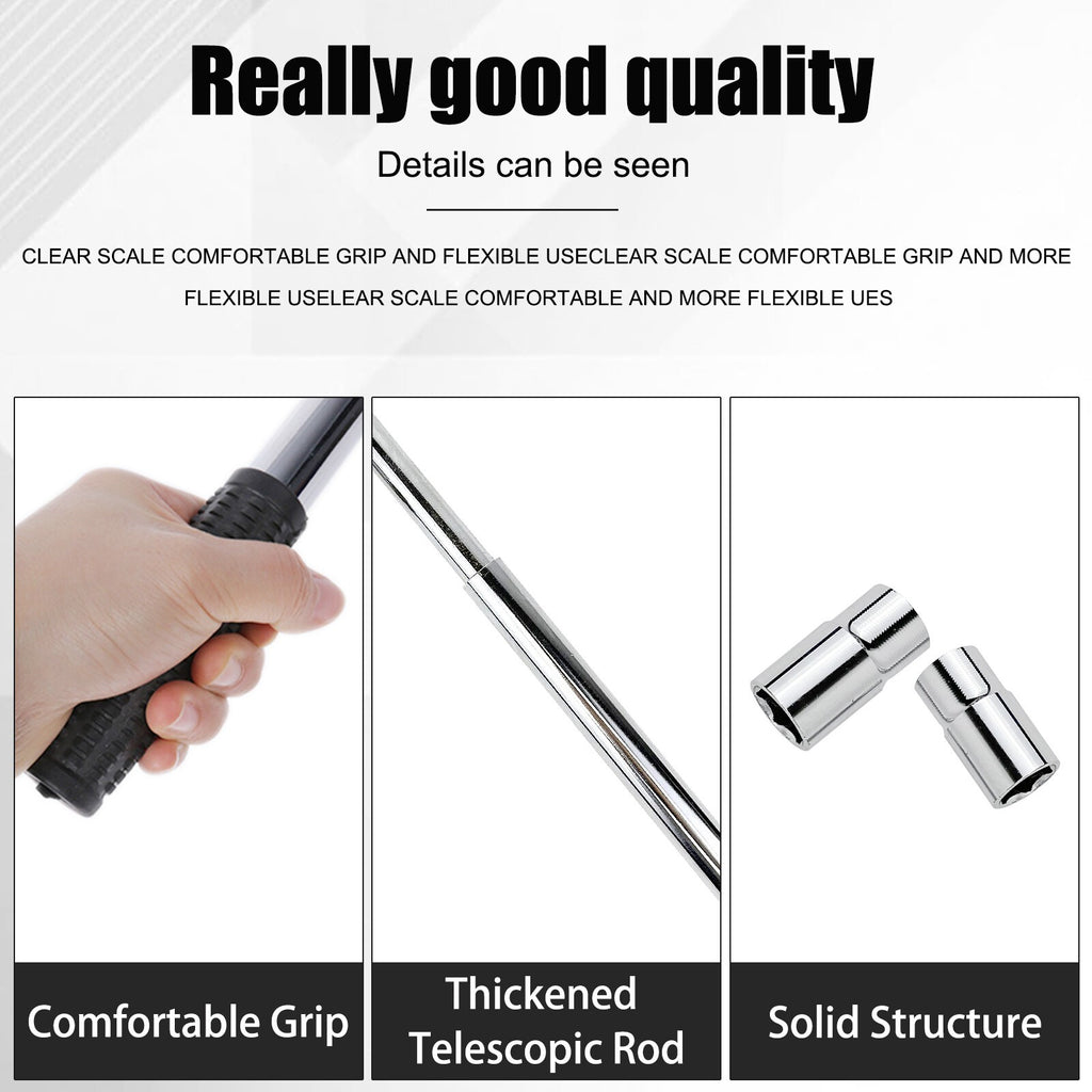 2 Ton Scissor Jack And Extendable Wheel Telescopic Car Van Brace Socket Tyre UK