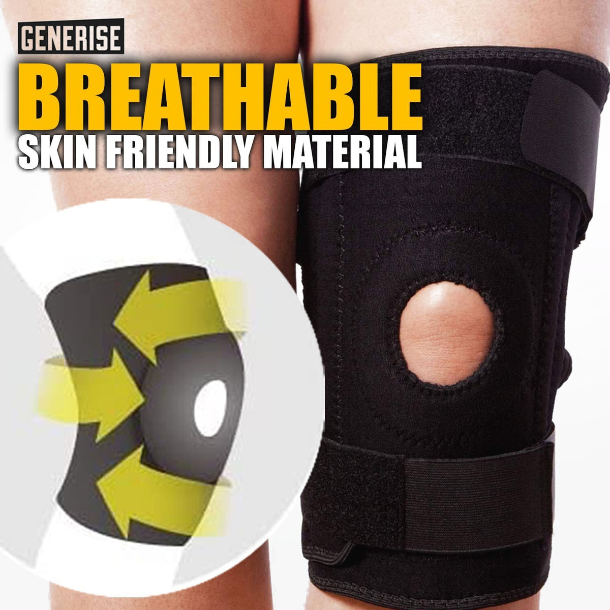 Knee Brace NHS Use Support Neoprene Patella Stabilising Adjustable Belt Strap@