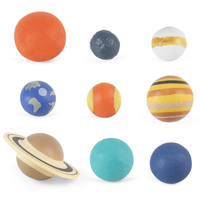 9PCS Solar System Model Kit Planet Model Teaching Toy Astronomy Science For Kids