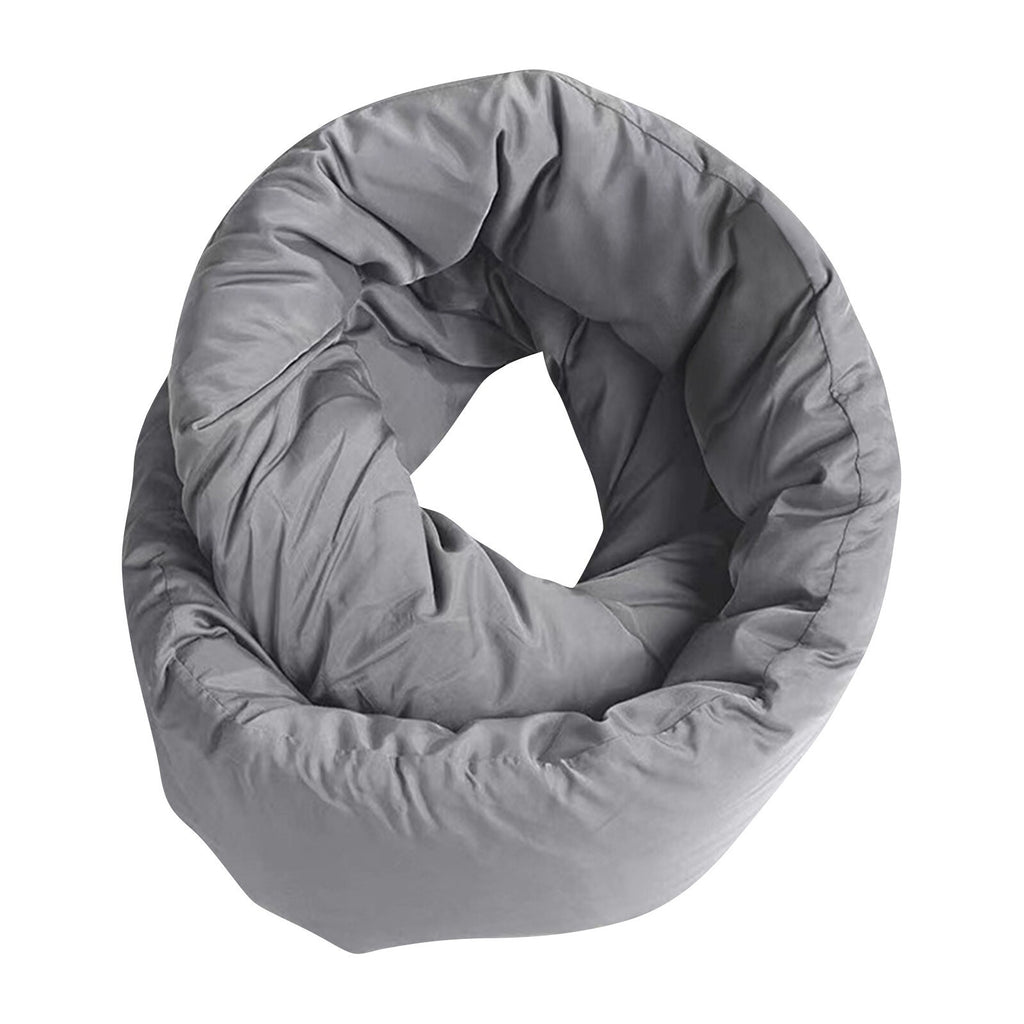 Pillow And Eye Mask - Travel Neck Pillow - Versatile Soft 360 Support Scarf -