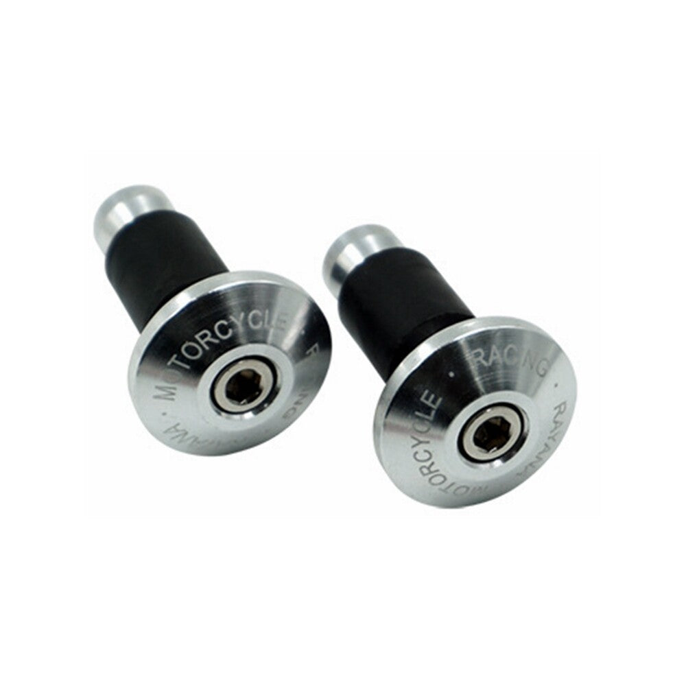 Universal Motorcycle Motorbike Bar Ends Handlebar End Weights Red Silver Black