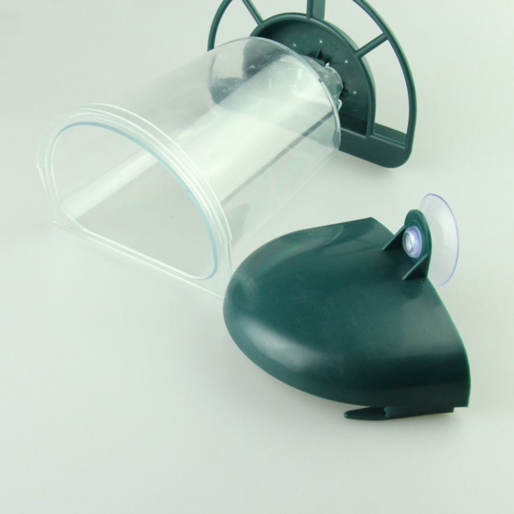 Outdoor Bird Feeder Window Acrylic Suction Cup Bird Hanging Food Dispenser