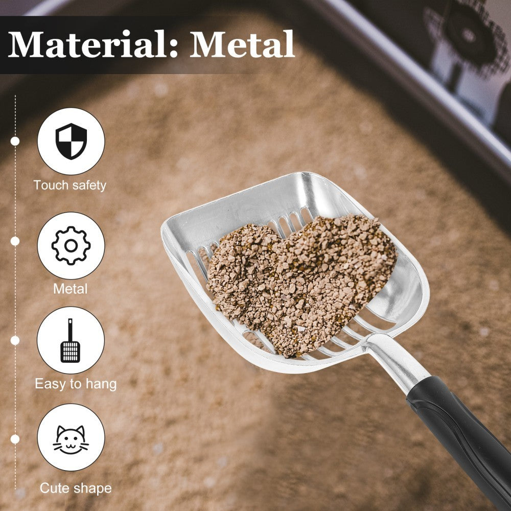 Pet Cleaning Supplies Metal Cat Litter Shove Cat Sand Waste Scooper