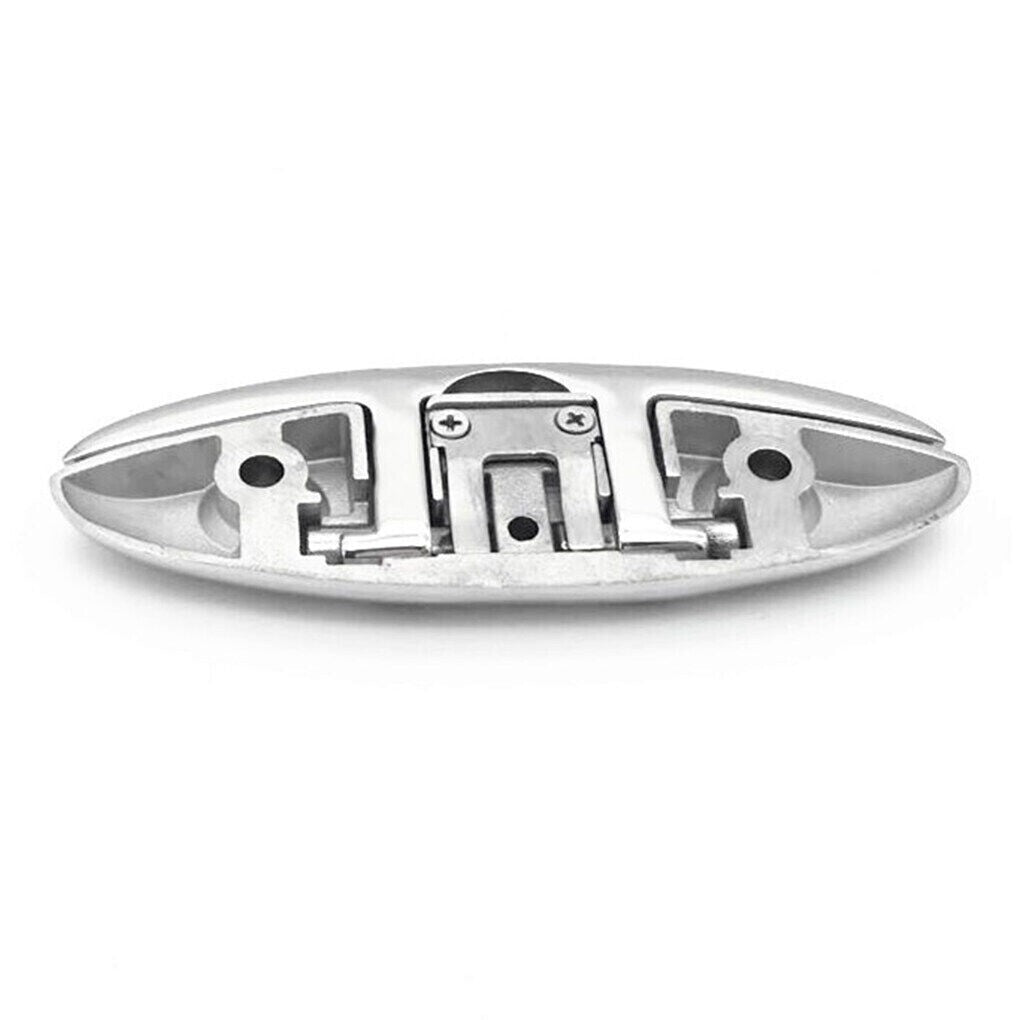 4X 5" Boat Flip Up Folding Dock Cleat Marine 316 Stainless Steel Base Hardware