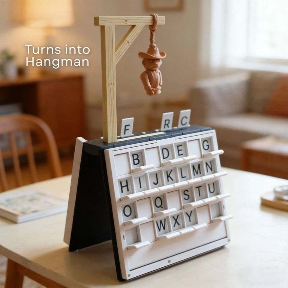 Hangman Game Book,Playbook'd,3D Printed Magnetic Chess Set Folding Board Game UK