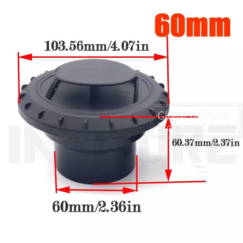 60/75mm Heater Pipe Ducting Piece Warm Air Outlet Vent For Webasto Diesel Heater