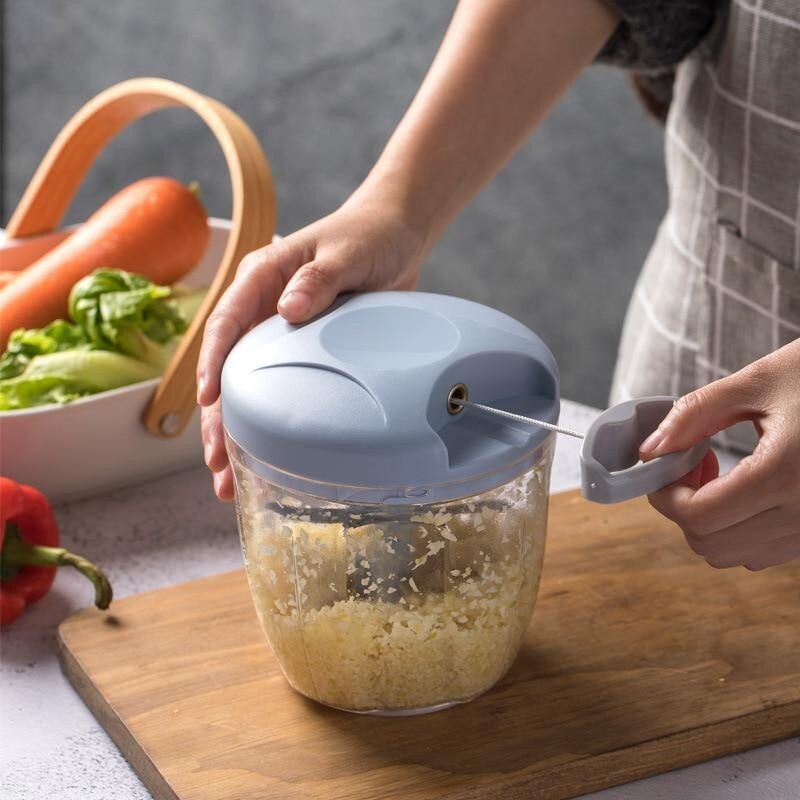 Manual Meat Mincer Garlic Chopper Rotate Press Crusher Vegetable Onion Cutter