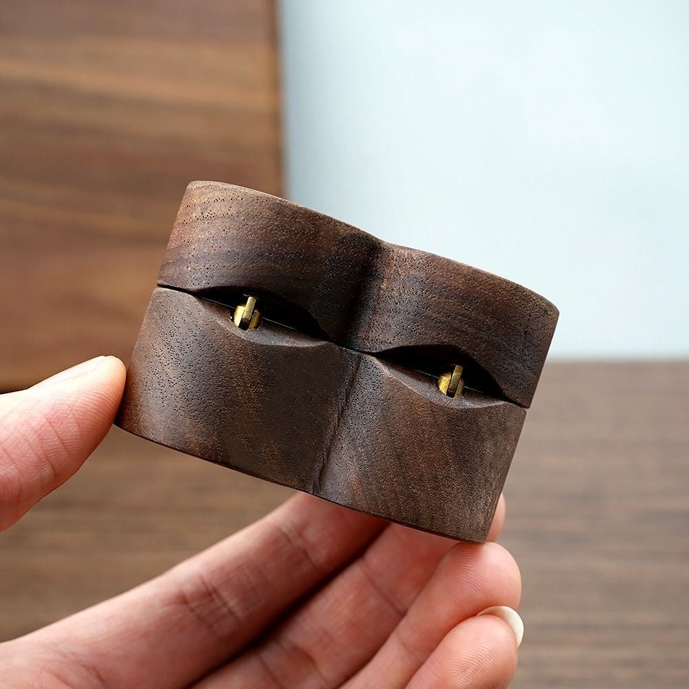 Shape Gifts Case Wooden Display Box Storage Holder Ring Storage Box Jewelry Box