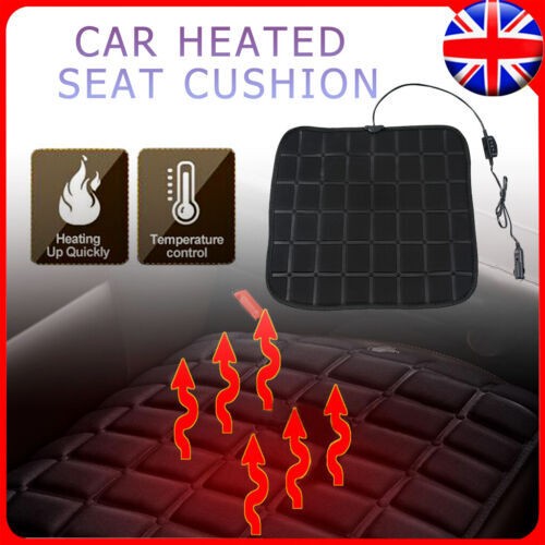 12V Car Seat Pad Cushion Cover Electric Heating Heater Warm Heated Mat Universal