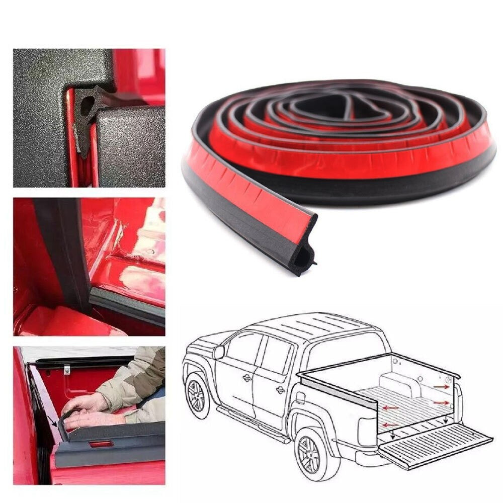 3Meter Universal Weather Stripping Pickup Truck Rubber Tailgate Seal Strip Parts