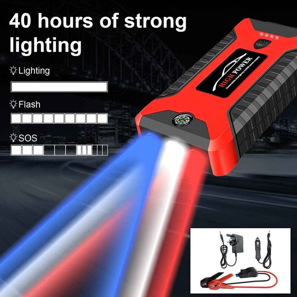 99800mAh Car Jump Starter Pack Booster Battery Charger Emergency Power Bank UK