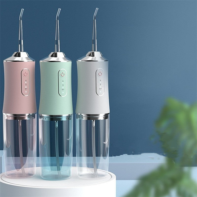 Cordless Dental Water Flosser with Jet 4 Tips Floss Oral Cleaner Irrigator Teeth