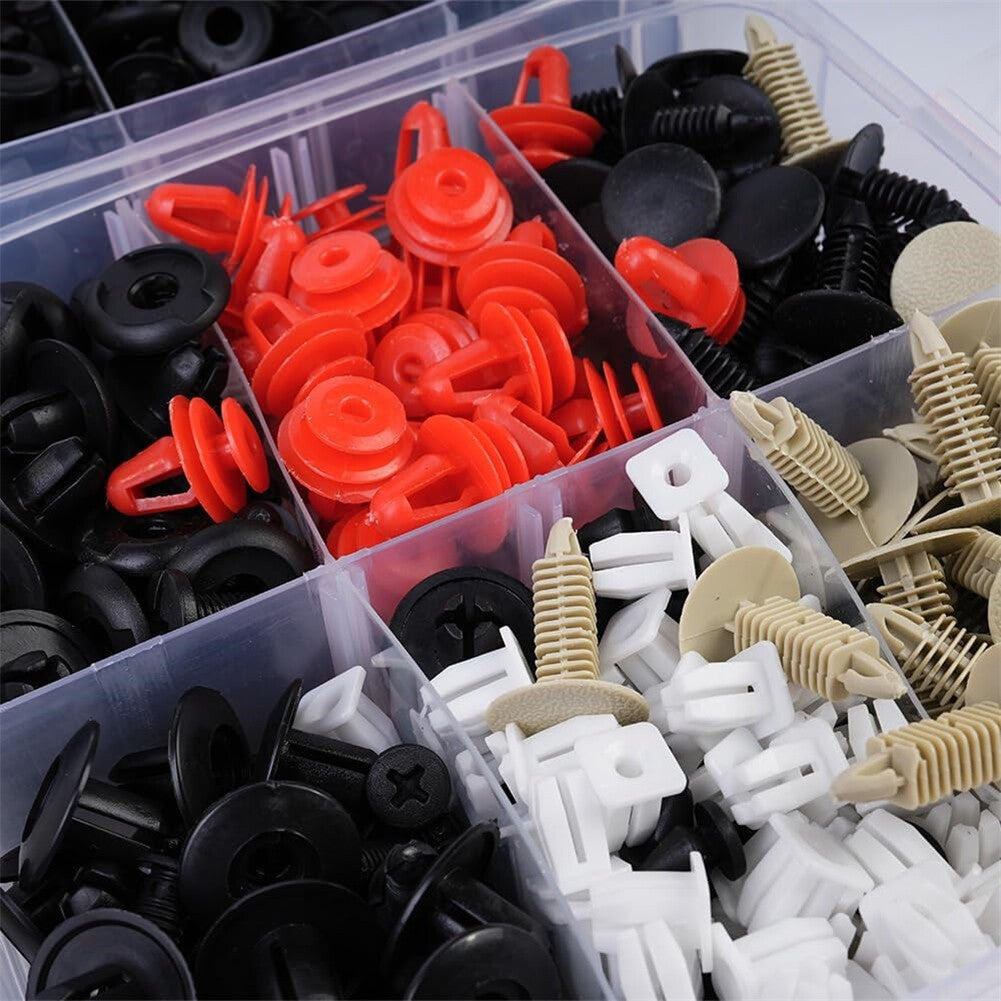 1240Pcs Car Body Trim Clips Plastic Push Pin Rivet Screw Panel Fastener Interior