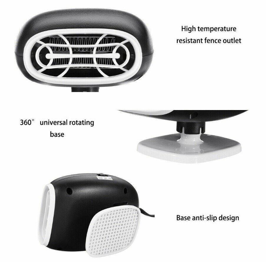 Car Auto Cigarette Lighter Heater Cooling Fan Defroster Demister 12V 150W 2in1