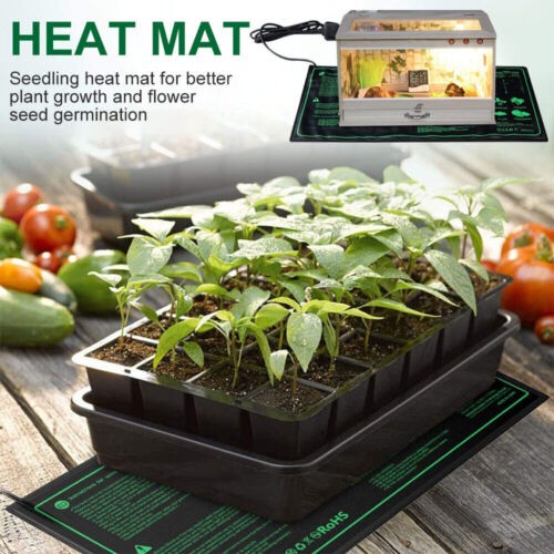 Seedling Heat Mat Plant Germination Propagation Clone Starter Warm Heating Pad