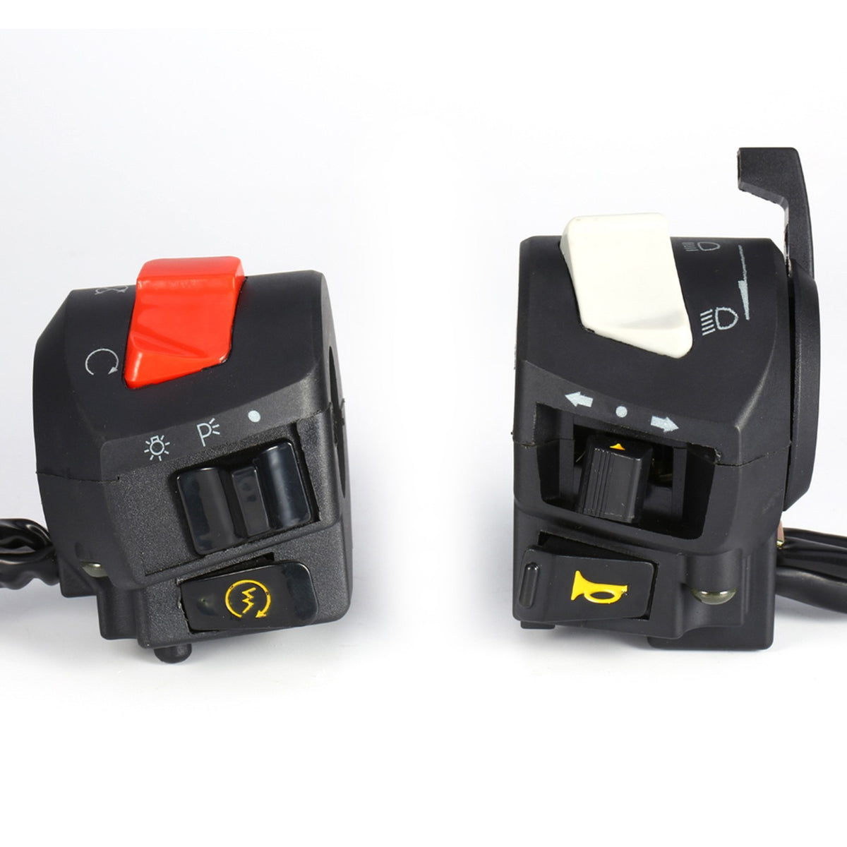 2x 7/8'' Motorcycle Handlebar Horn Turn Signal Light Control Switch