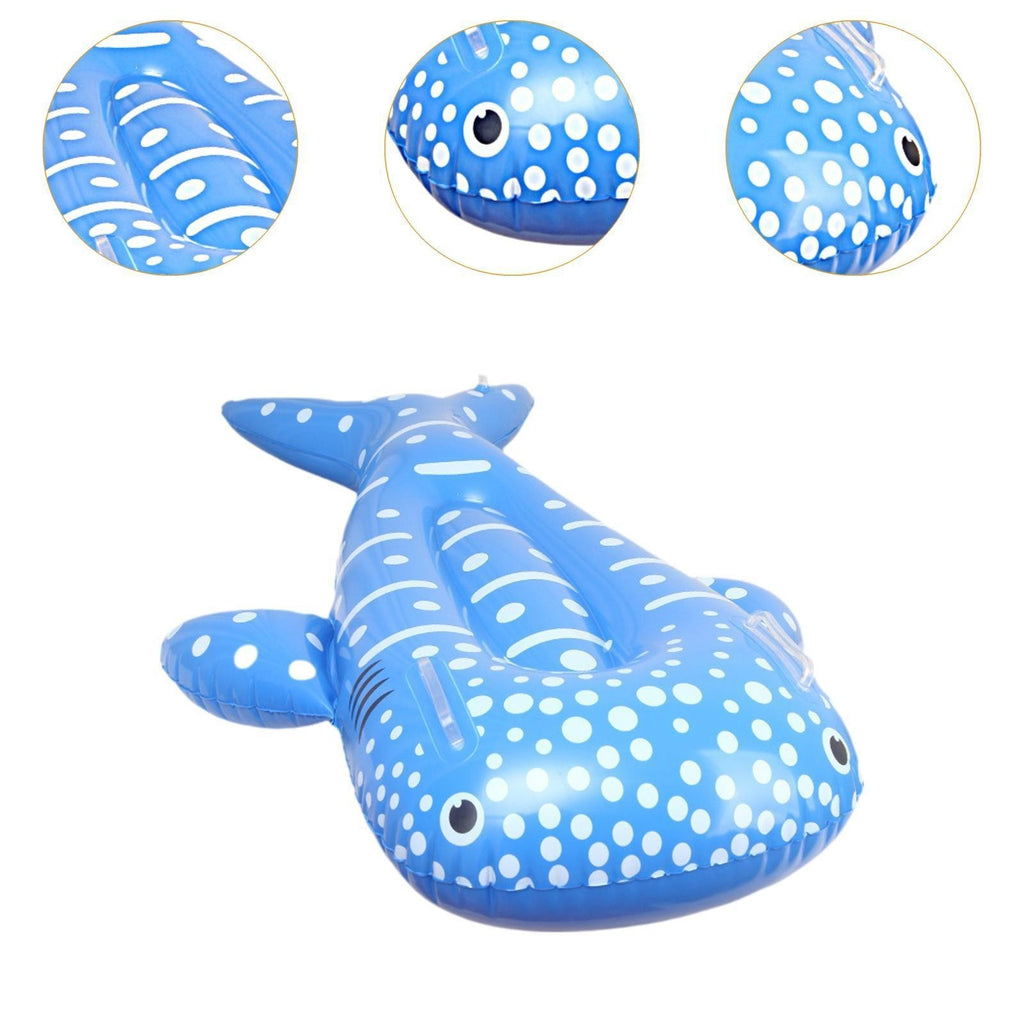 Kids Inflatable Whale Ride on Pool Float 47.2x29.5inch for Swimming Pools