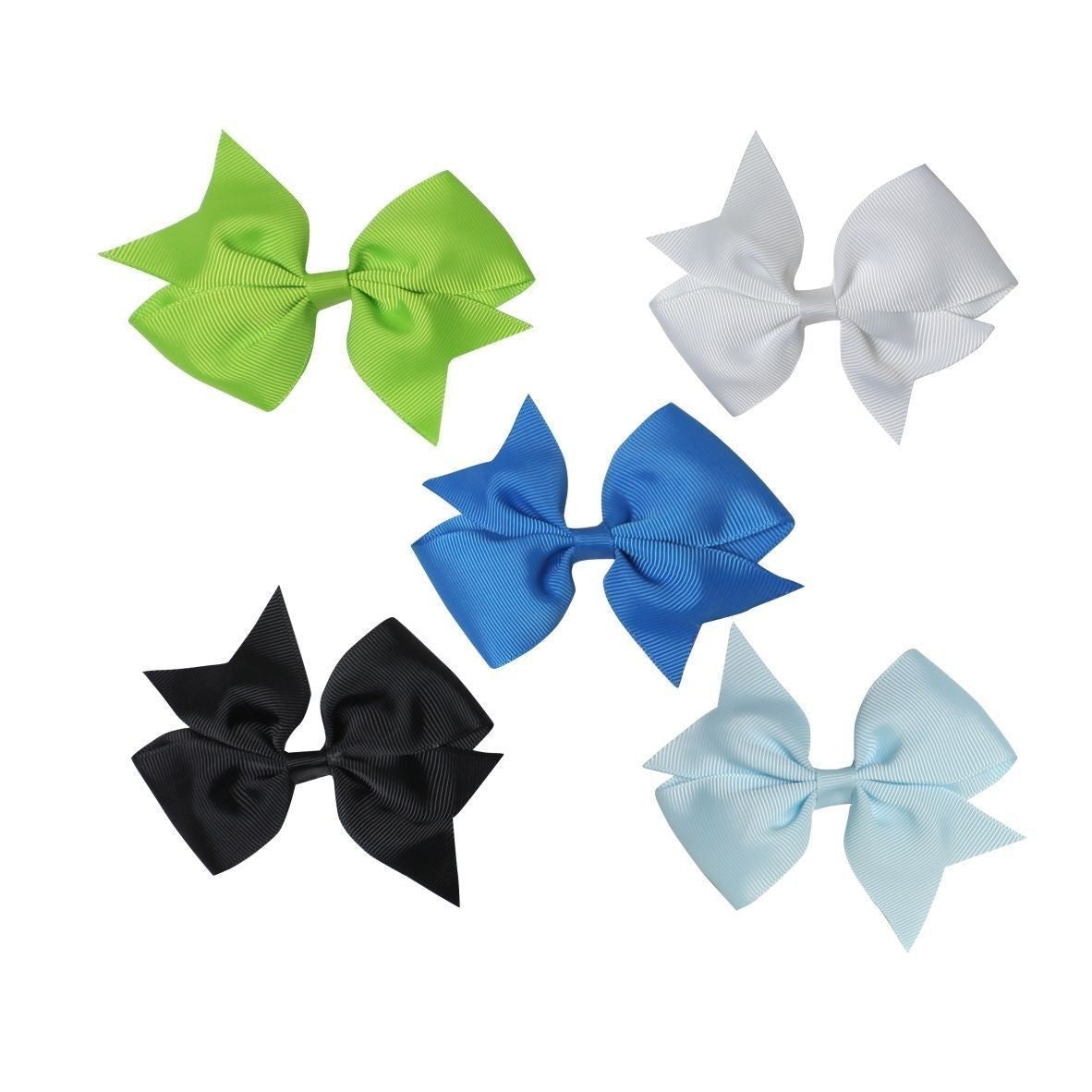 40PCS Baby Girls kids Ribbon Bow Alligator Hair Clip Cute Bows Clips School Pair
