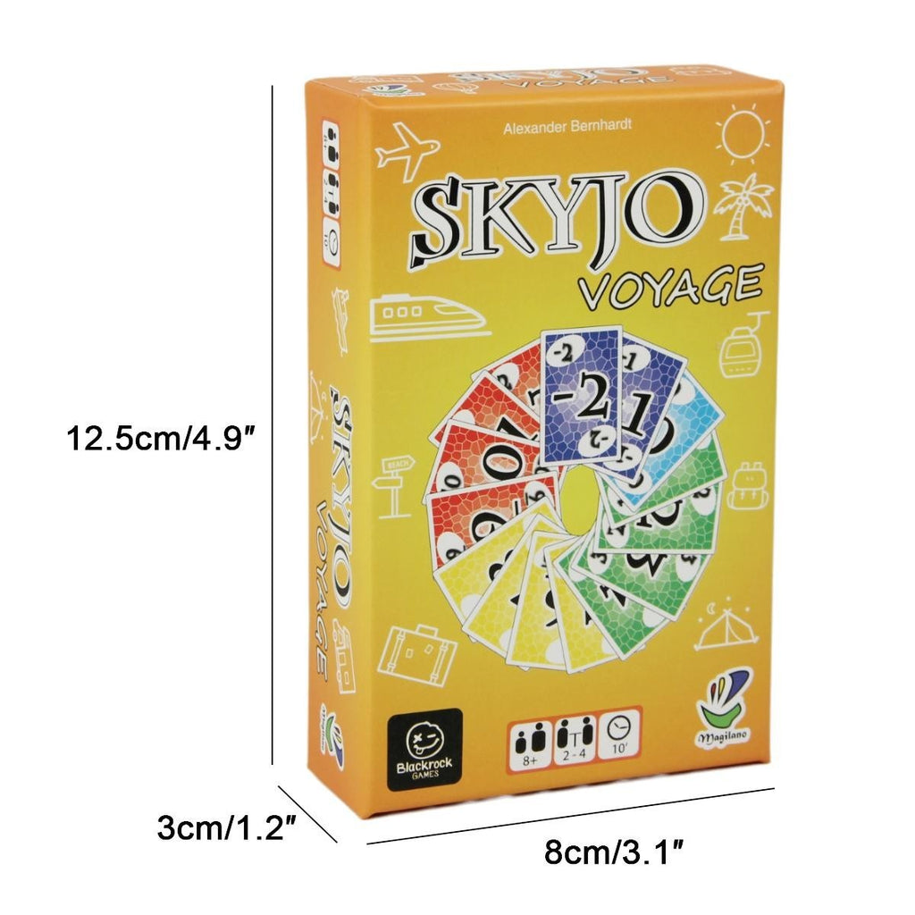 SKYJO VOYAGE Portable Travel Card Game Casual Party Mini Board Game For All Ages