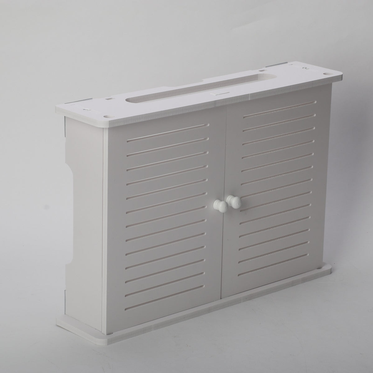Wifi Router Shelf Storage Box Wall Mounted Cable Wire Hanging Bracket TV CD Box