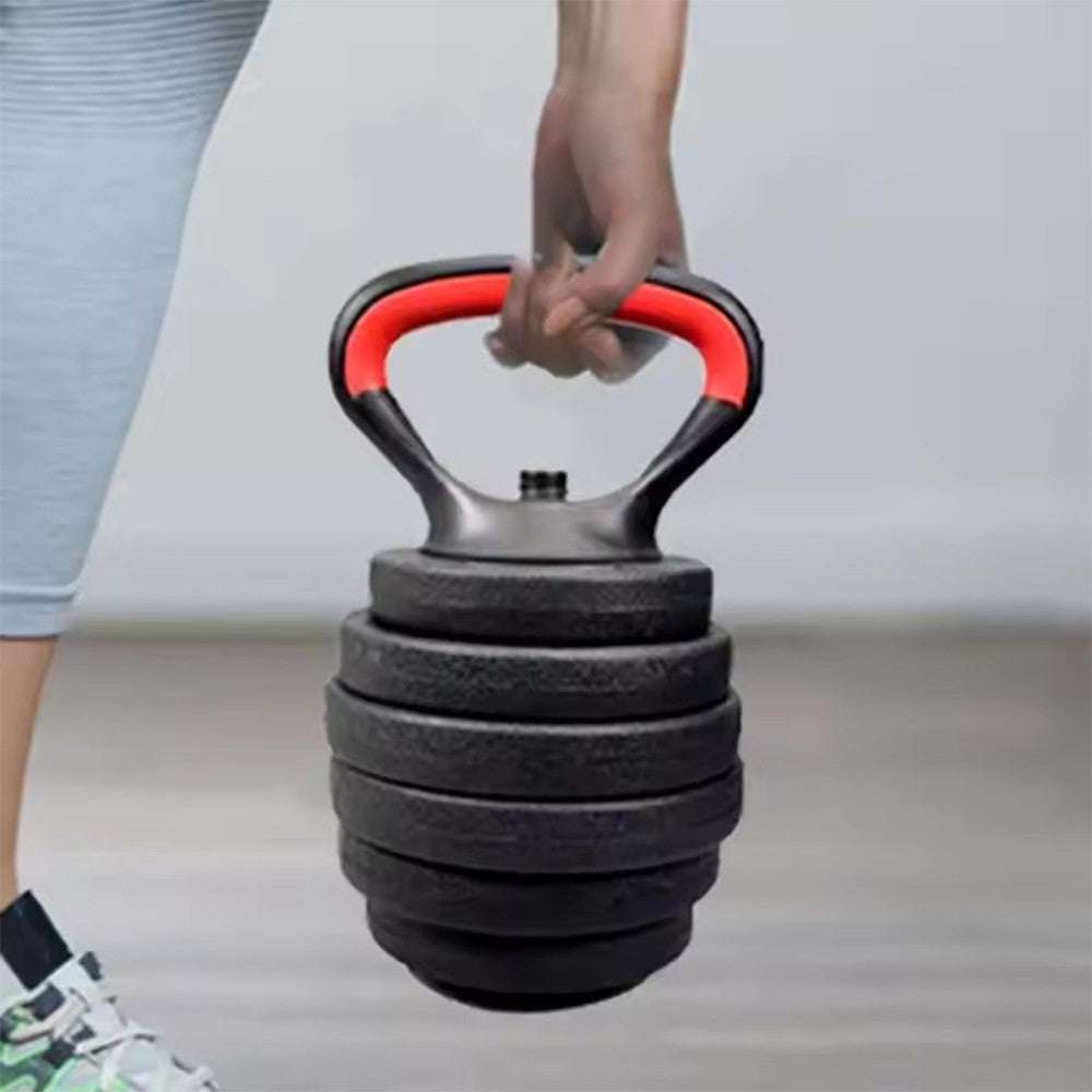 Kettlebell Converter Handle with Base, Adjustable Weight Non-Slip Dumbbell Grips