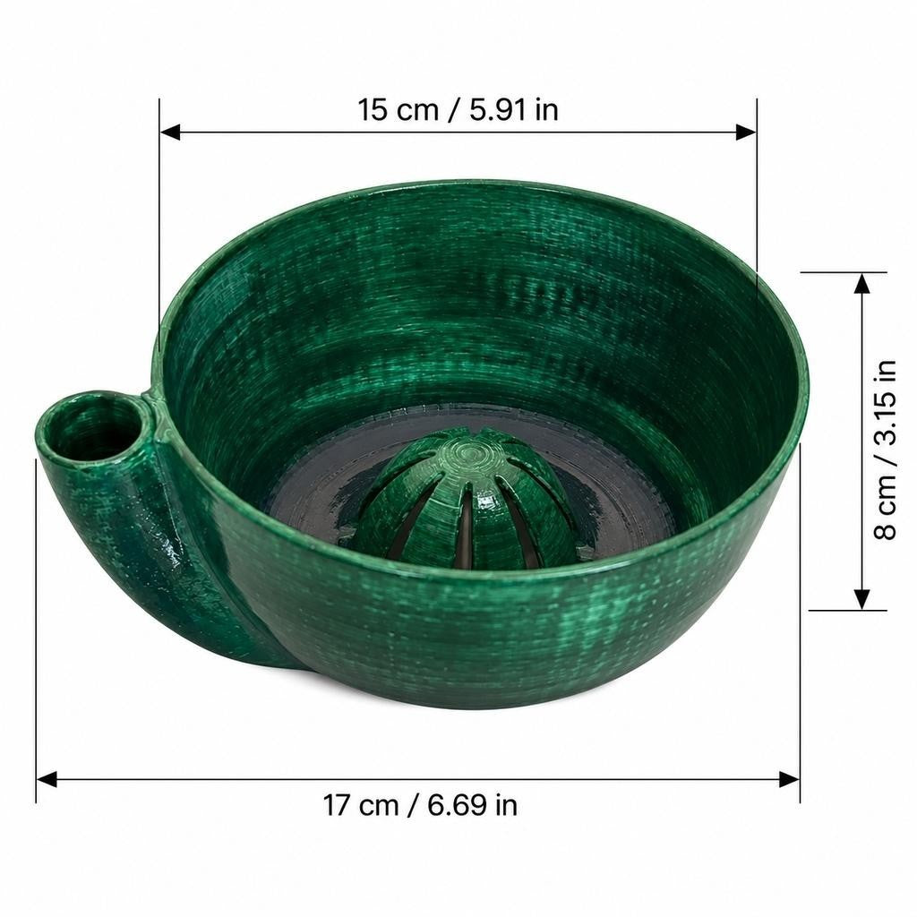 Self Spinning Berry Washing Bowl Automatic Swirl Fruit Colander with Drain Hole