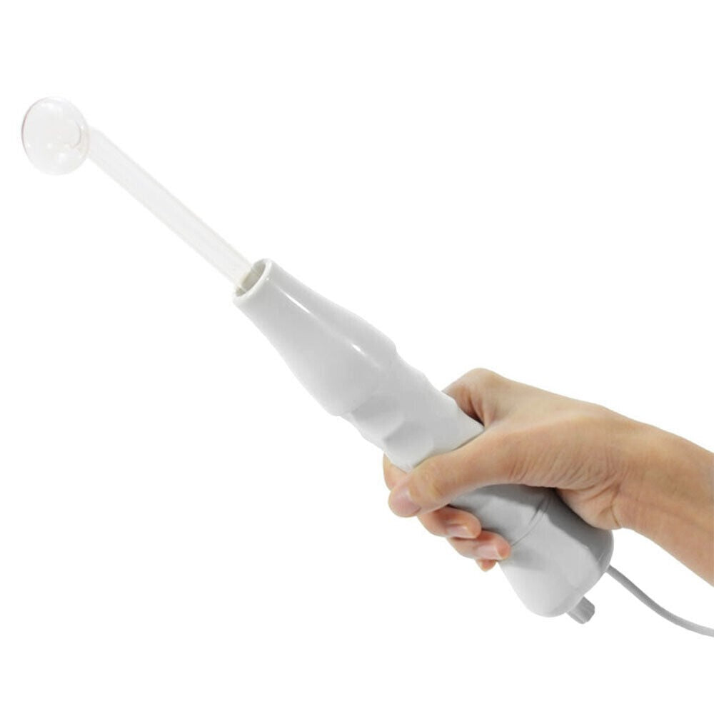 UK Portable High Frequency Electrotherapy Skin Therapy Wand Machine Acnes Remove