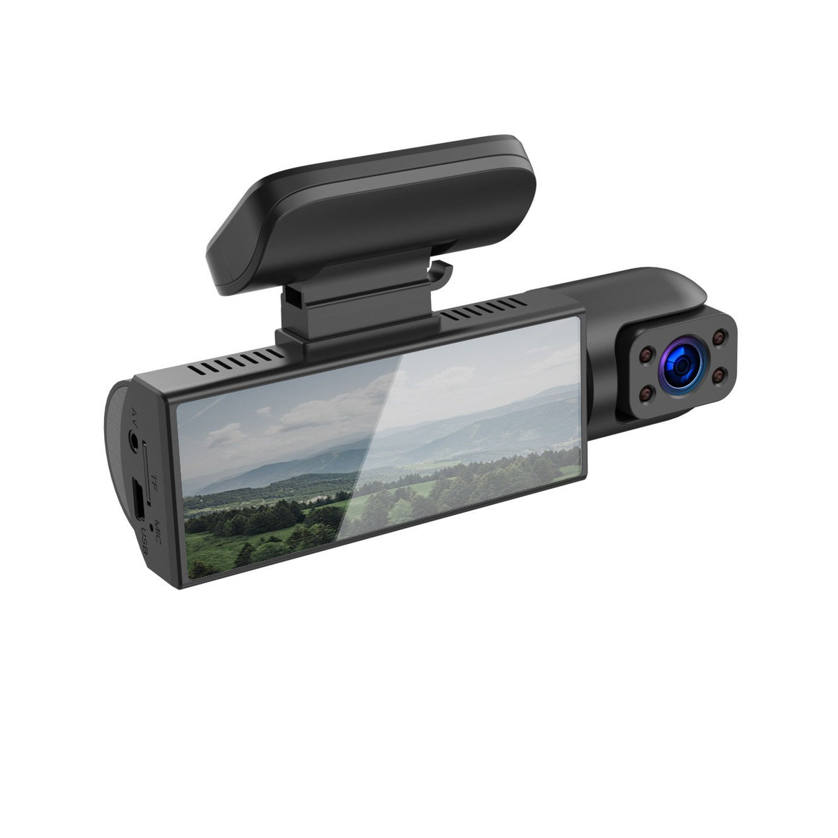1080P G-Sensor Car Dash Cam Recorder Dual Lens DVR Camera Video with 64GB Card