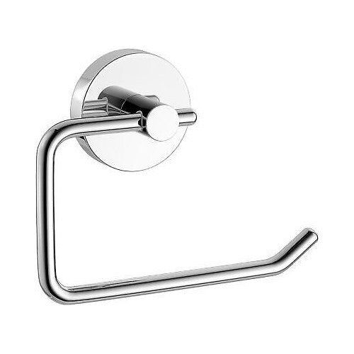 Toilet Roll Holder Wall Mounted Modern Chrome Round Toilet Tissue Accessory
