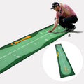 Golf Putting Mat  Practice Alignment Adjustable Golf Mat for Outdoor