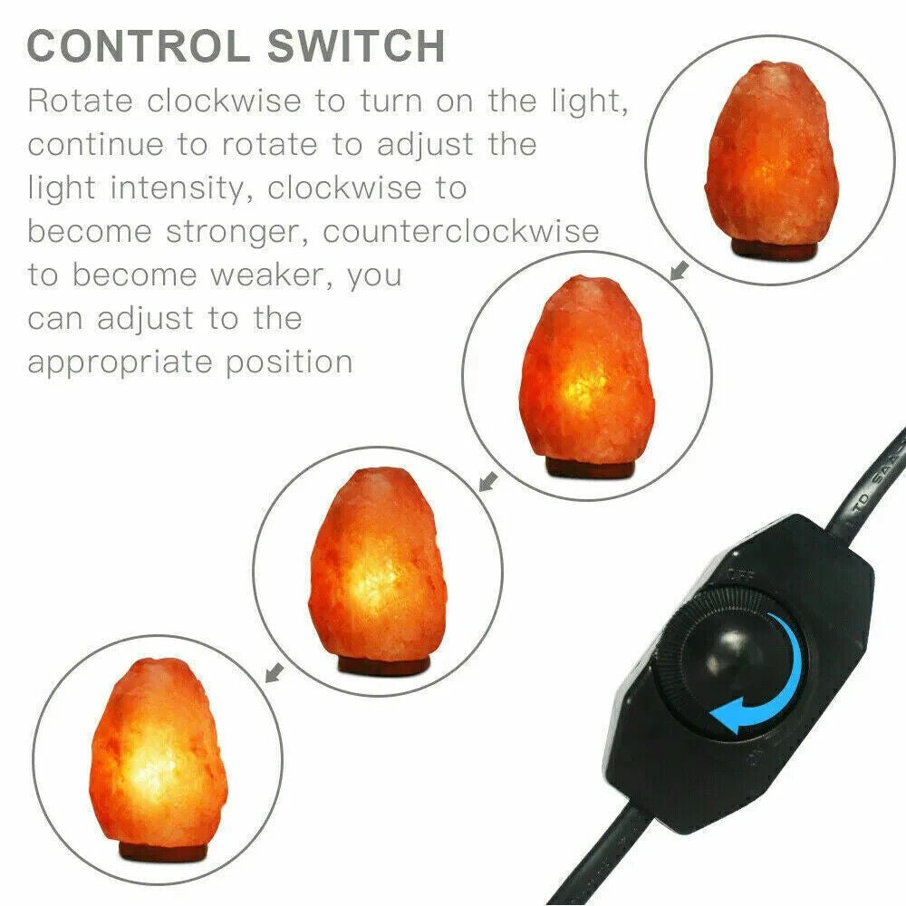 NEW!Himalayan Salt Lamp Replacement CORD DIMMABLE Switch Cable UK PLUG Black