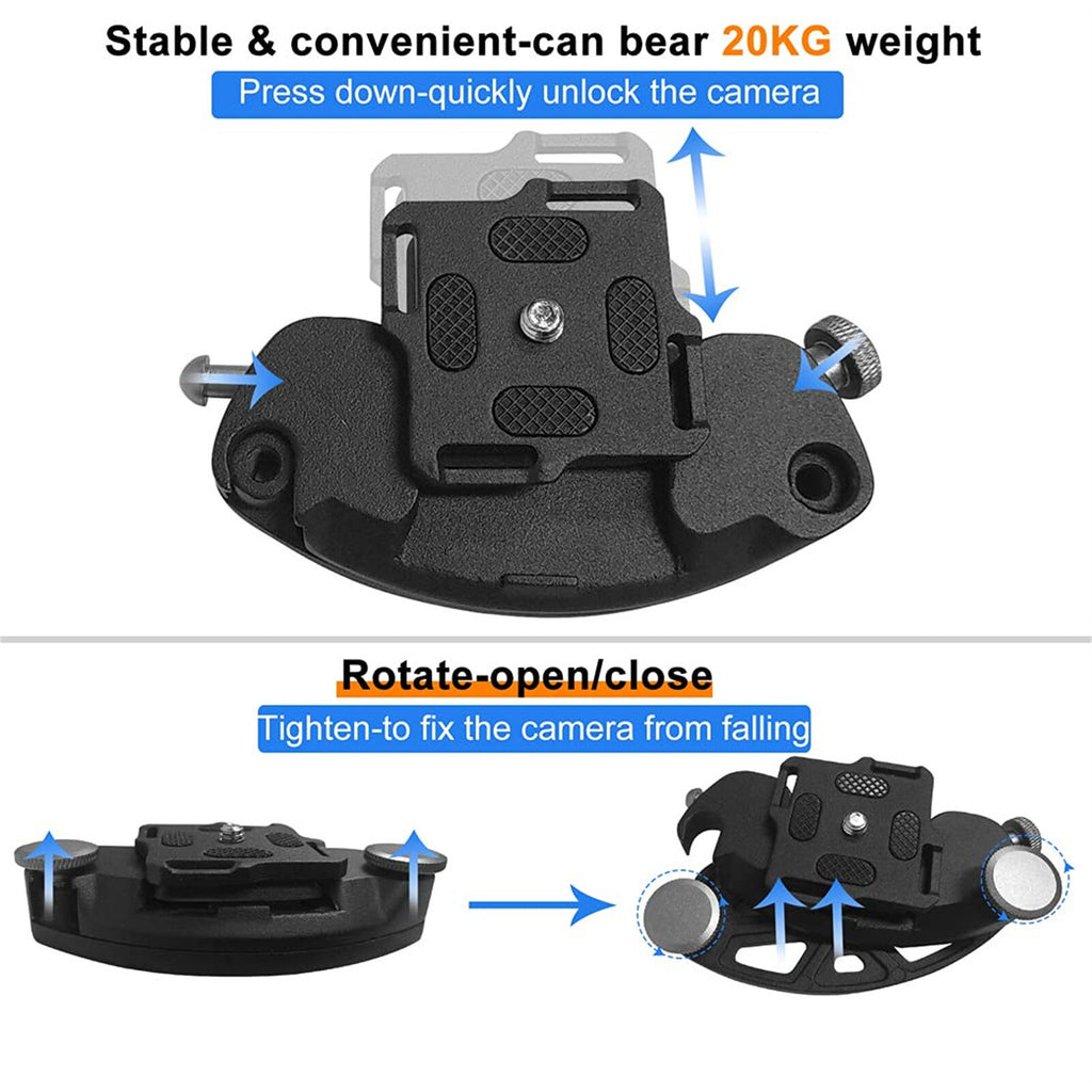DSLR Camera Waist Belt Clip Hanging Buckle Kit For Backpack Shoulder Strap Mount